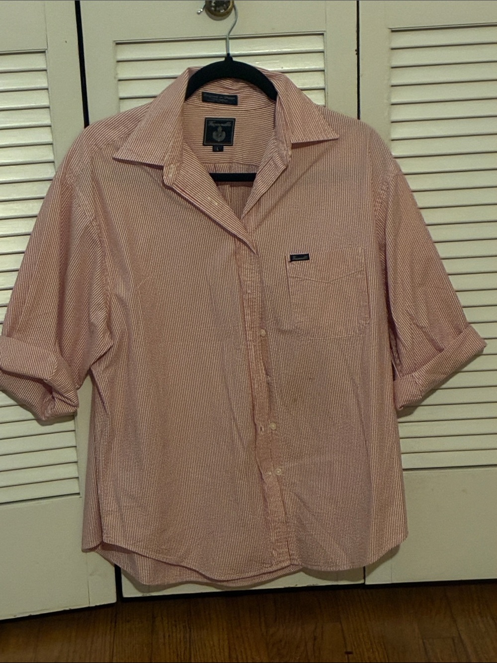 Faconnable Pink Striped Button-Down Shirt